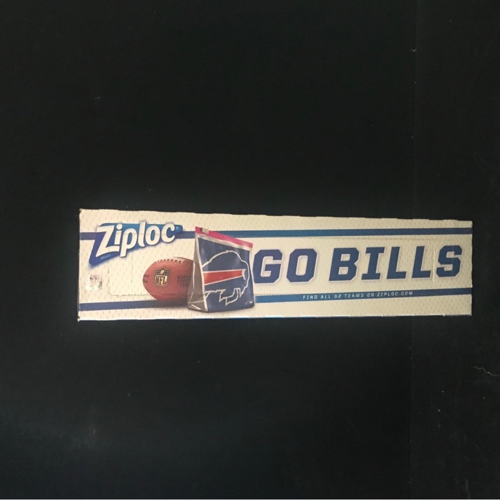 Ziploc Bags NFL Buffalo Bills Storage Bags Count 1 Box